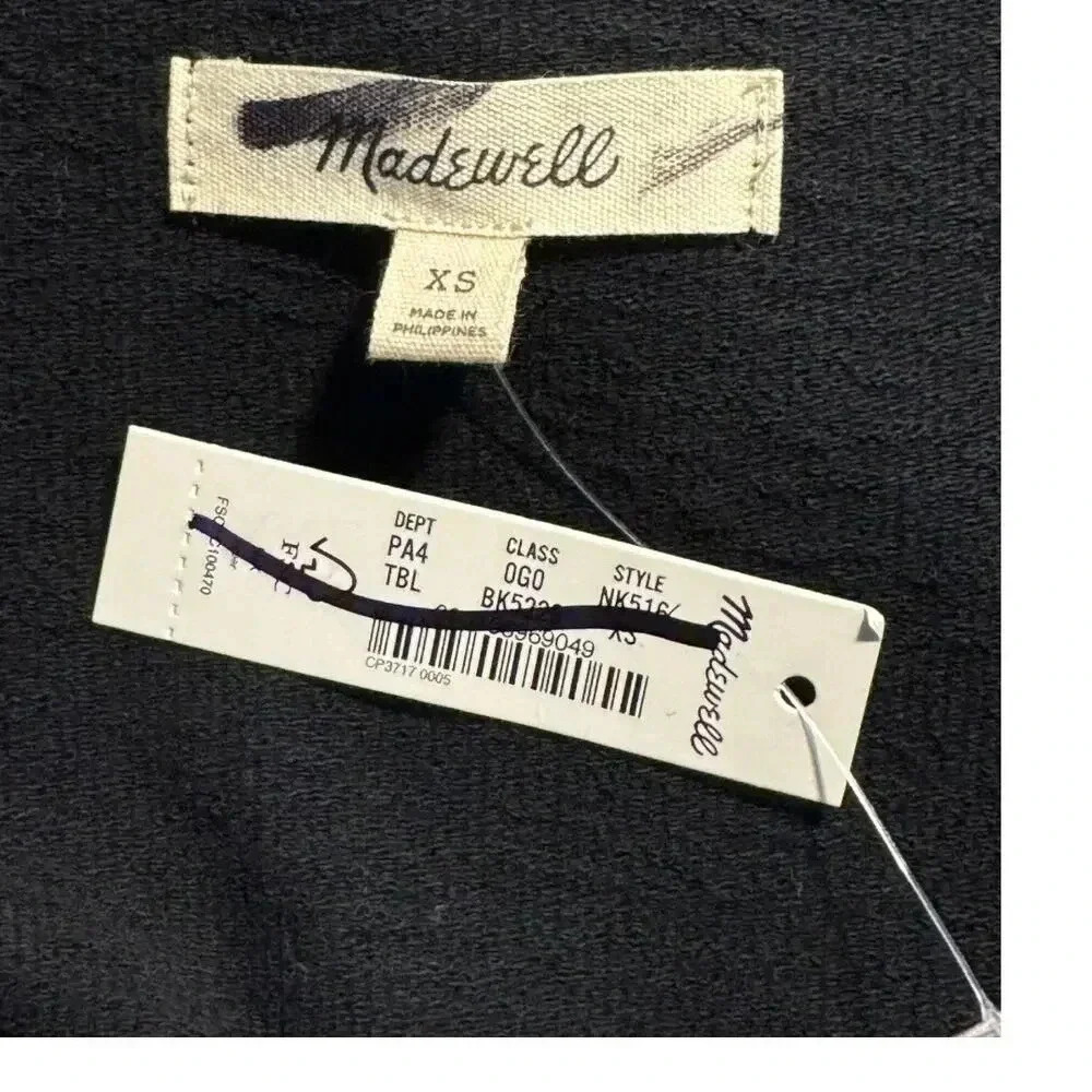 NEW Madewell Women’s XS Black‎ Knit Tank Midi Dress NWT Soldout Style - Picture 5 of 8